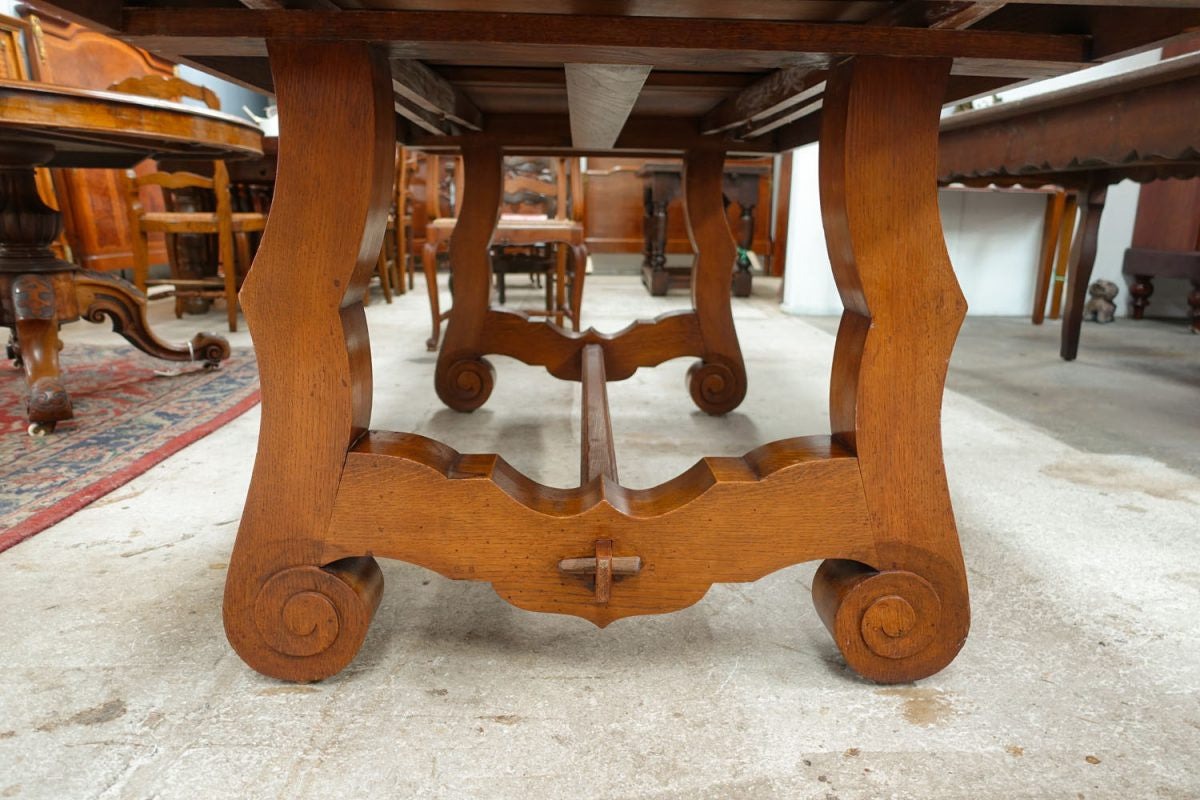 French Spanish Style Parquetry Top Extension Table | Antique & Vintage | Moonee Ponds Antiques | Australia Wide Delivery
