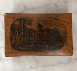 Victorian Mauchline Ware Wooden Box "Osborne House" | Antique & Vintage | Moonee Ponds Antiques | Australia Wide Delivery
