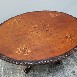 Victorian Inlaid Walnut Centre Table