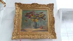 Absolutely beautiful Antique French Floral Oil Painting | Antique & Vintage | Moonee Ponds Antiques | Australia Wide Delivery