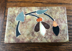 Vintage Hand Made Marble Inlaid Marble Trinket Box | Antique & Vintage | Moonee Ponds Antiques | Australia Wide Delivery