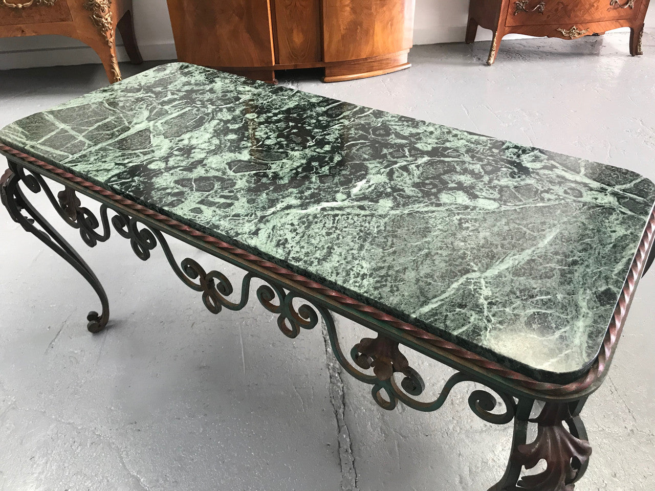 Stunning French Wrought Iron Coffee Table