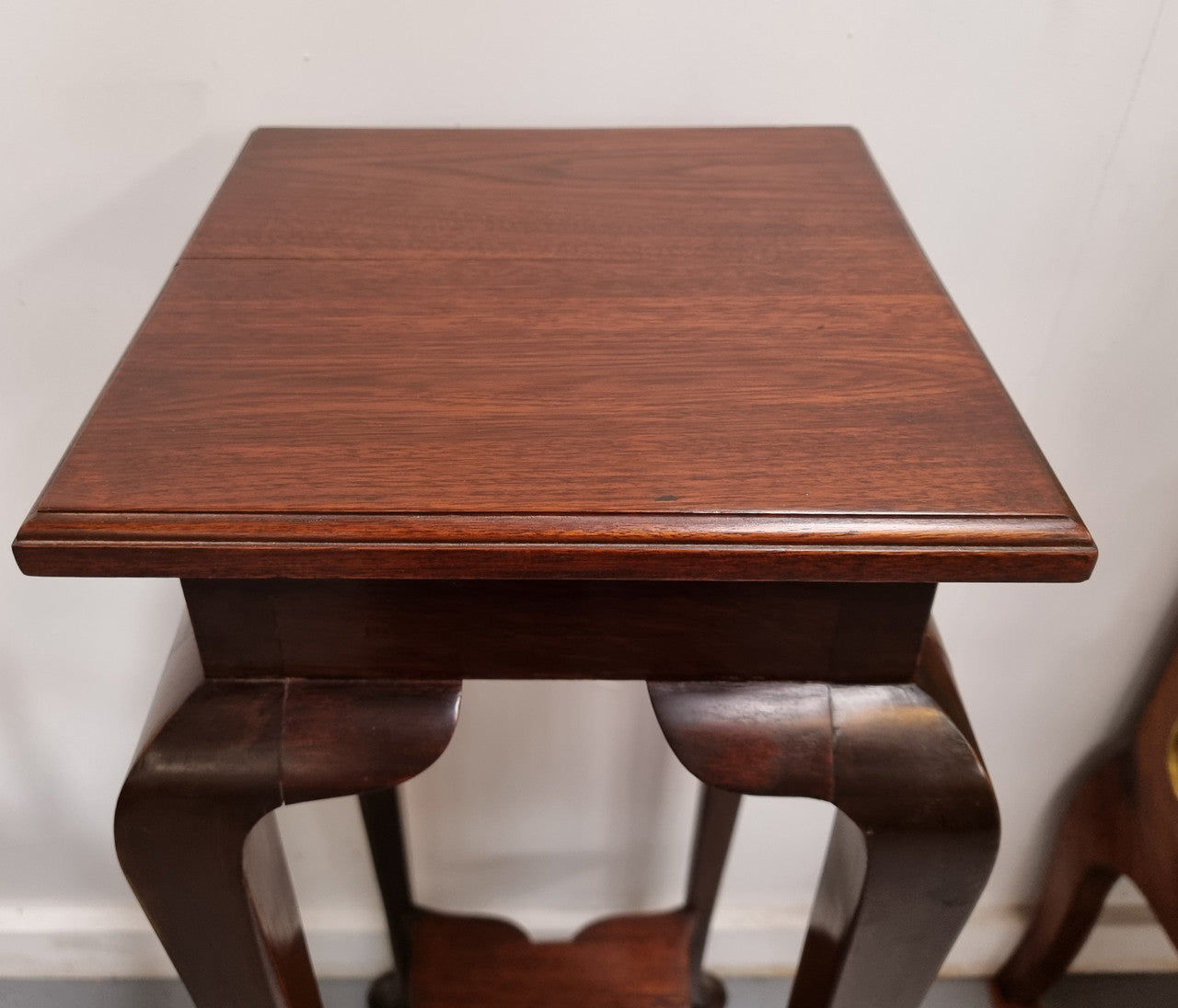 Vintage Square Two Tier Blackwood Pedestal | Antique & Vintage | Moonee Ponds Antiques | Australia Wide Delivery