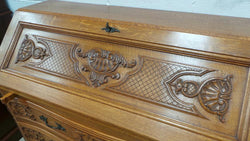 French Oak Secretaire Desk | Antique & Vintage | Moonee Ponds Antiques | Australia Wide Delivery