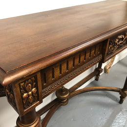 Hard to find 19th Century Louis XV gilded walnut console table in very good condition.