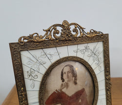 Hand Coloured Early Photo of Women in Stunning Frame | Antique & Vintage | Moonee Ponds Antiques | Australia Wide Delivery