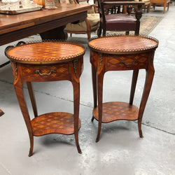 Pair Of High Quality Kingwood Louis XV Marquetry Inlaid Bedsides | Antique & Vintage | Moonee Ponds Antiques | Australia Wide Delivery