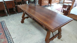 French Walnut Spanish Style Desk | Antique & Vintage | Moonee Ponds Antiques | Australia Wide Delivery