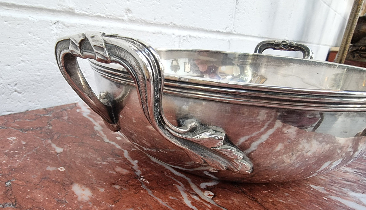 Beautiful And Very Rare Armand Frenais Silver Plate Bowl | Antique & Vintage | Moonee Ponds Antiques | Australia Wide Delivery