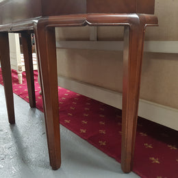 Walnut Art Deco Side Table