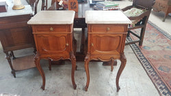 Pair of Louis XV Style Walnut Bedside Cabinets | Antique & Vintage | Moonee Ponds Antiques | Australia Wide Delivery
