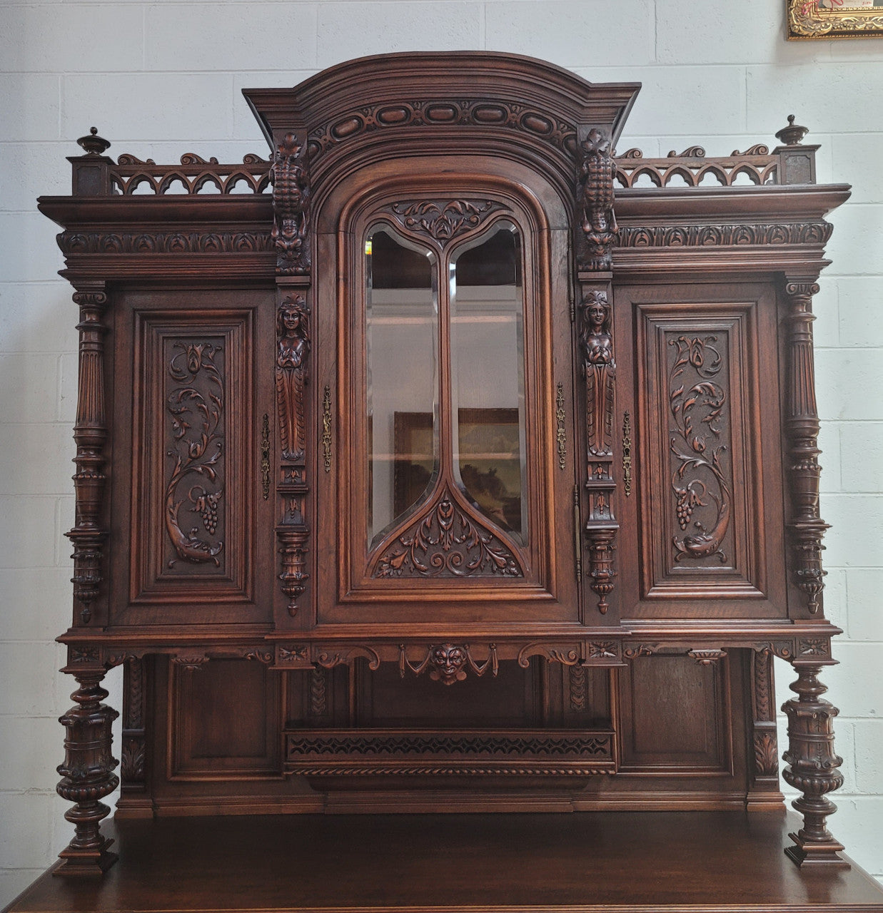 Spectacular French Antique Walnut Renaissance Style Buffet | Antique & Vintage | Moonee Ponds Antiques | Australia Wide Delivery