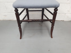 Late Victorian Mahogany Bedroom Chair | Antique & Vintage | Moonee Ponds Antiques | Australia Wide Delivery