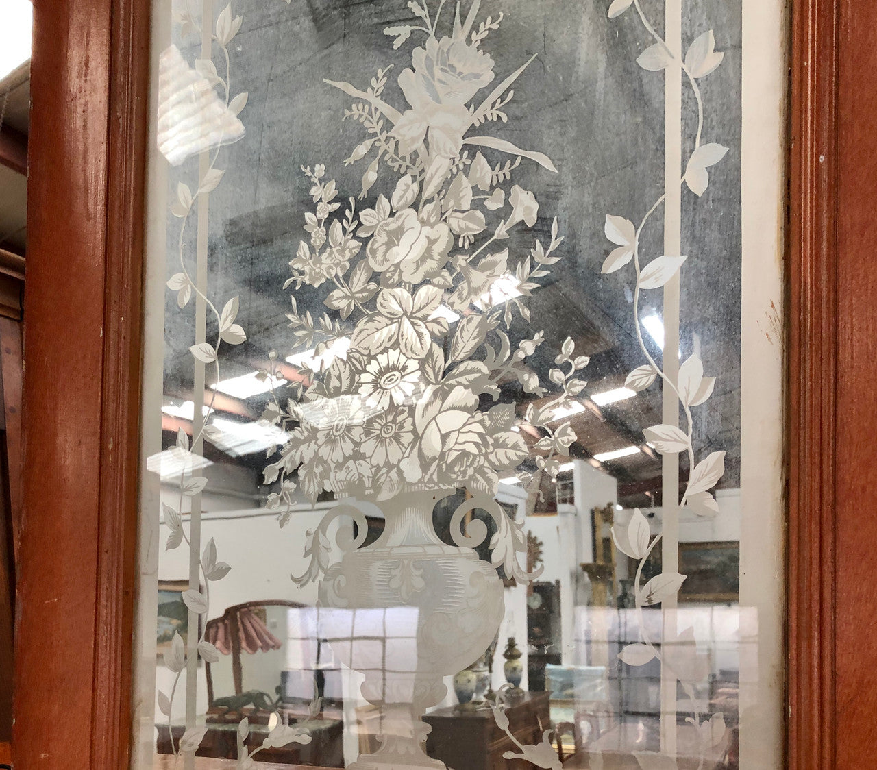 Beautiful Pair of French Antique Doors With Acid Etched Panels | Antique & Vintage | Moonee Ponds Antiques | Australia Wide Delivery