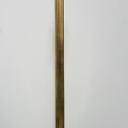 Edwardian Brass and Cast Iron Standard Lamp with Shade