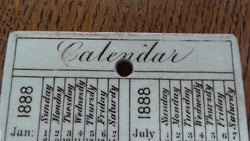 Rare Wedgwood Calendar Tile | Antique & Vintage | Moonee Ponds Antiques | Australia Wide Delivery