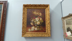 Framed Floral Oil On Canvas | Antique & Vintage | Moonee Ponds Antiques | Australia Wide Delivery