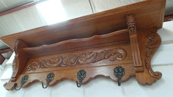 French Oak Wall Coat Rack | Antique & Vintage | Moonee Ponds Antiques | Australia Wide Delivery