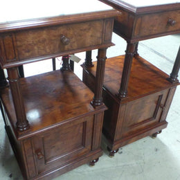 Pair of High End Mahogany Bedside Cabinets