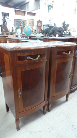 Pair of French Inlaid Bedside Cabinets-3 | Antique & Vintage | Moonee Ponds Antiques | Australia Wide Delivery