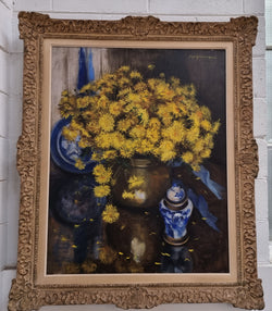 Beautifully Framed Floral painting | Antique & Vintage | Moonee Ponds Antiques | Australia Wide Delivery