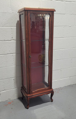 French Louis XV Style Compact Display Cabinet With Marble Top | Antique & Vintage | Moonee Ponds Antiques | Australia Wide Delivery