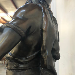 Fabulous French Spelter Statue on a marble base