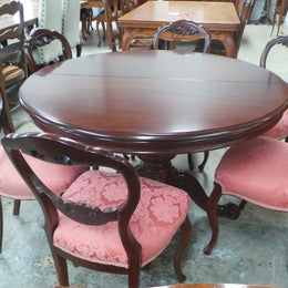 Set Of Six Victorian Mahogany Dining Chairs