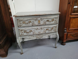 Antique Oak French Provincial Two Drawer Painted Commode | Antique & Vintage | Moonee Ponds Antiques | Australia Wide Delivery