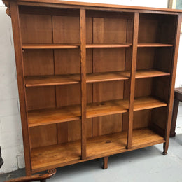 French Style Oak Open Bookcase