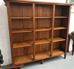 French Style Oak Open Bookcase | Antique & Vintage | Moonee Ponds Antiques | Australia Wide Delivery
