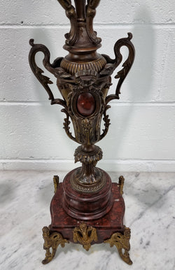 Pair of Decorative Antique French Spelter & Marble Candelabras | Antique & Vintage | Moonee Ponds Antiques | Australia Wide Delivery