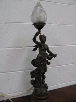 Gorgeous French Spelter Lamp | Antique & Vintage | Moonee Ponds Antiques | Australia Wide Delivery