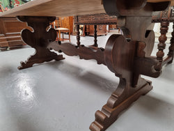 Solid French Oak Monastery Dining Table | Antique & Vintage | Moonee Ponds Antiques | Australia Wide Delivery