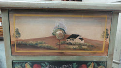 Decorative Hand painted Cupboard | Antique & Vintage | Moonee Ponds Antiques | Australia Wide Delivery
