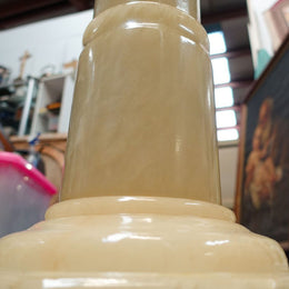 Large Vintage Italian Alabaster Pedestal