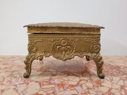 Vintage Gilded Metal Jewellery Casket | Antique & Vintage | Moonee Ponds Antiques | Australia Wide Delivery