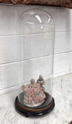 Antique Victorian Glass Display Dome with Black Base | Antique & Vintage | Moonee Ponds Antiques | Australia Wide Delivery