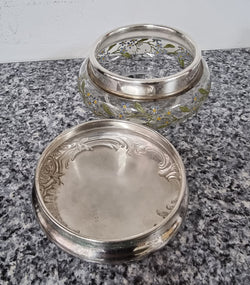 Silver Lidded Dressing Table Powder- Trinket Bowl | Antique & Vintage | Moonee Ponds Antiques | Australia Wide Delivery