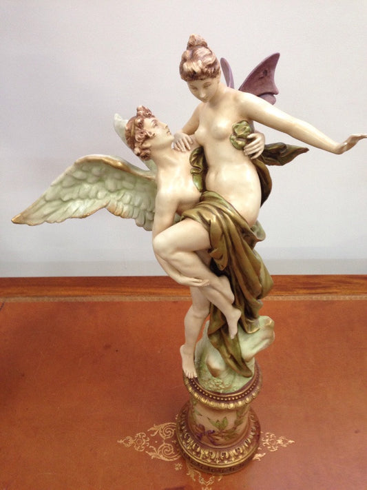 Victorian Amphora Angel Figurines
