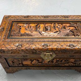 Petite Carved Camphor Chest