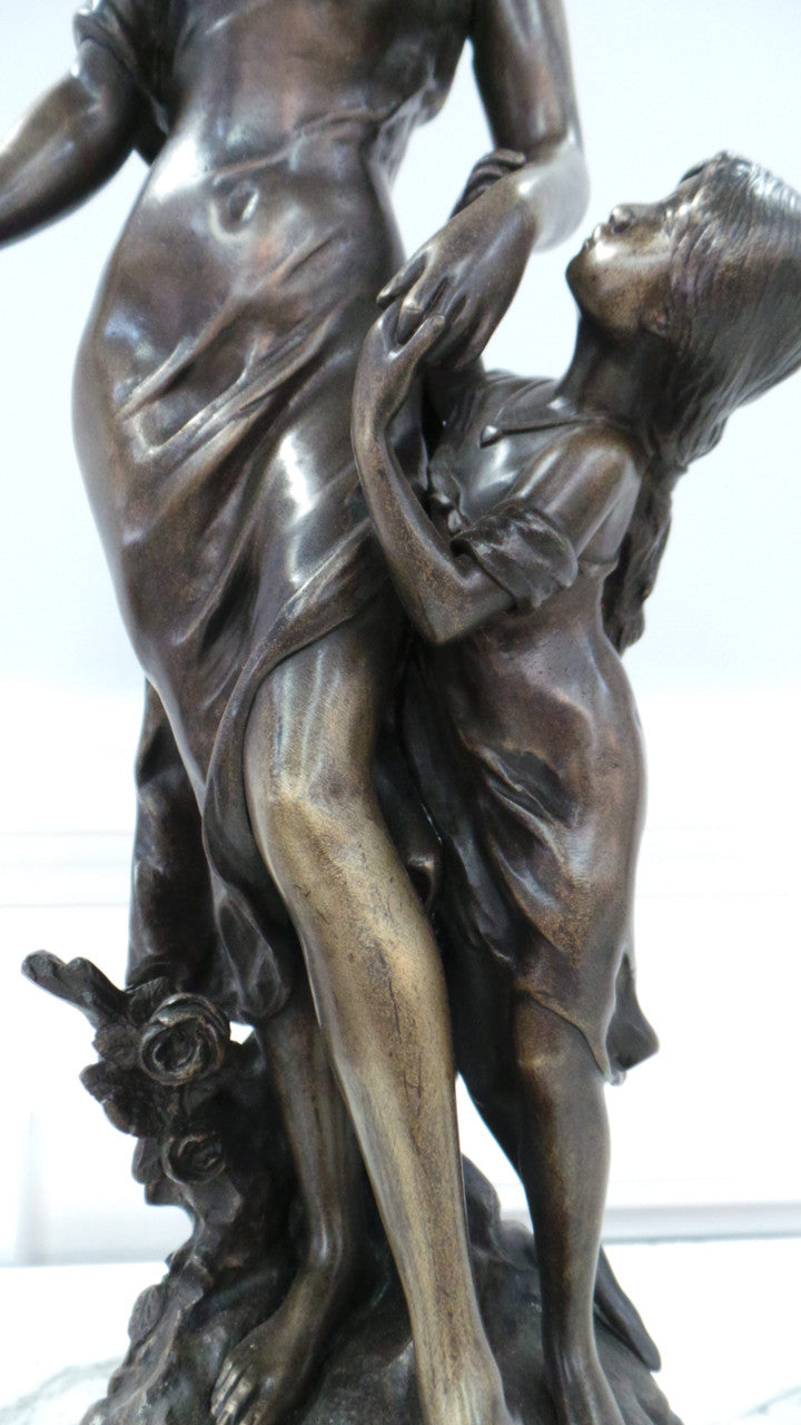 Antique French Bronze Statue by Marthurin Moreau