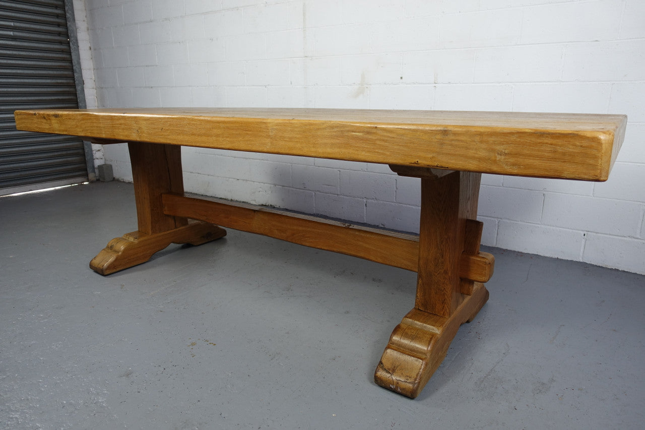 Amazing Rustic Oak French 10 Seater Refectory Farmhouse Table | Antique & Vintage | Moonee Ponds Antiques | Australia Wide Delivery