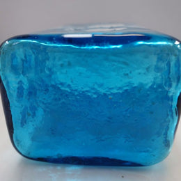 Blue Victorian Art Glass Vase