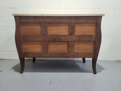 French Three Drawer Marquetry Inlaid Marble Top Commode | Antique & Vintage | Moonee Ponds Antiques | Australia Wide Delivery