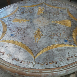 Unique and Exquisite French Hand painted Coffee Table