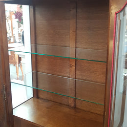 French Louis XV Style Oak Vitrine