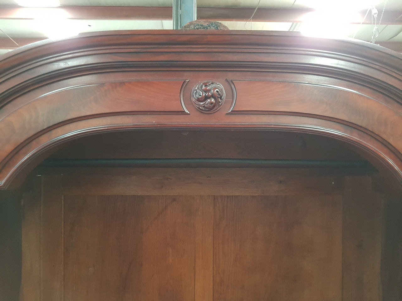 Antique French Henry II Style Mahogany Armoire