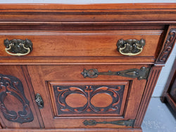 Decorative Walnut Art Nouveau Sideboard | Antique & Vintage | Moonee Ponds Antiques | Australia Wide Delivery