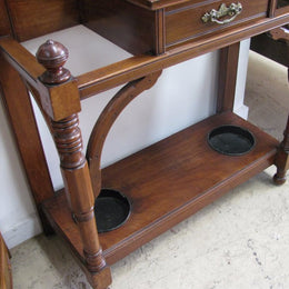 English Walnut Hall Stand
